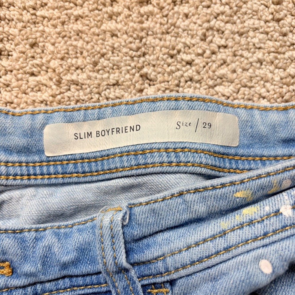 Pilcro and the Letterpress Light Blue Embroidered Boyfriend Jeans - Picture 5 of 10